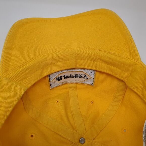 Slippery Slideback Hat Yellow One Size Adjustable Embroidered 6 Panel Cotton YRN - Picture 7 of 8